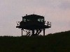 SPCDS tower from bottom of storage bunker