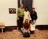 Don & Debbie (with new baby Daina) Rushlow, with ?, and me at flight trip to Denmark (booze Cruise) 