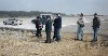 Sally, Andrew, Linn, Don, Ken and Tony at the west end of the Bentwaters runway