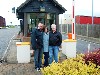 Skip & Deb (Lt Knight) Buran & son Corey at Bentwaters Tech-side Main Gate - May 2007