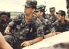 1990 Exercise on Salisbury Plain, L-R: (unknown), Capt Steve Lazarus, MSgt Bill Cate, (unknown), A1C Jason McGuffey.  Maybe a visitor to the website can fill in the unknown names.