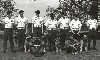 K-9 Demo Team: Back Row left to right- Sgt Wilson(NCOIC), Pasco, Sheers, Salinaz, Unk, Unk, Sgt Thornburg(Trng NCO). Bottom Row left to right- Reed & Elliott.