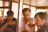 Larry, Tim, Rick on ferry to Holland